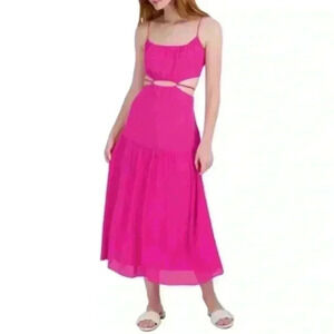 BCBG Generation pink violet cut out dress